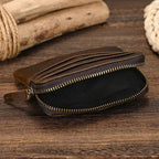 Mini Coin Purse Wallet Genuine Leather for Men & Women Zippered - VacationGrabs