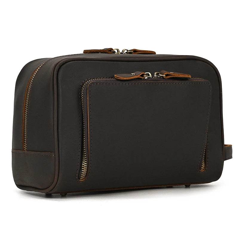 Luxury Crazy Horse Leather Clutch Bag Handbag 2021 Design - VacationGrabs