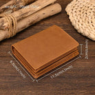 Leather Wallet for Men Crazy Horse Short Purse Multi Card Holder - VacationGrabs