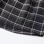 VacationGrabs Teen Girl Elastic Waist Micro Casual Shorts Women Y2K Plaid Print Boxer Shorts Retro Streetwear Summer Lounge Bottoms