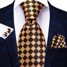 Multicolor Paisley 100% Silk Tie Sets for Men - VacationGrabs