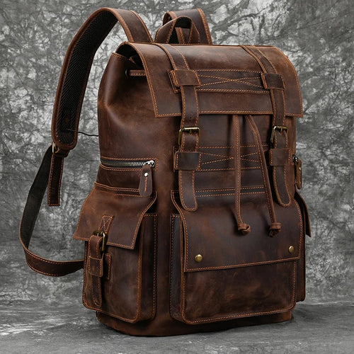 Genuine Leather Laptop Backpack 17 Genuine Leather Laptop Backpack 17