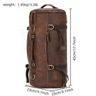 Retro Style Leather Backpack Travel Bag Men’s Motorcycle Handbag - VacationGrabs