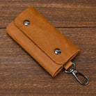 Crazy Horse Leather Keycase for Car & Coin Wallet Genuine Leather - VacationGrabs