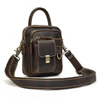 Genuine Leather Shoulder Waist Bag Men’s Small Crossbody Pouch - VacationGrabs