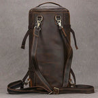 Men's Leather Backpack – Cowhide Travel Multifunctional Bag - VacationGrabs