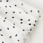 VacationGrabs Polka Dot Floor-length Chiffon Skirt French Style Ruffled Mesh A-line Skirts Elegant Maxi Bottoms High Waist Streetwear