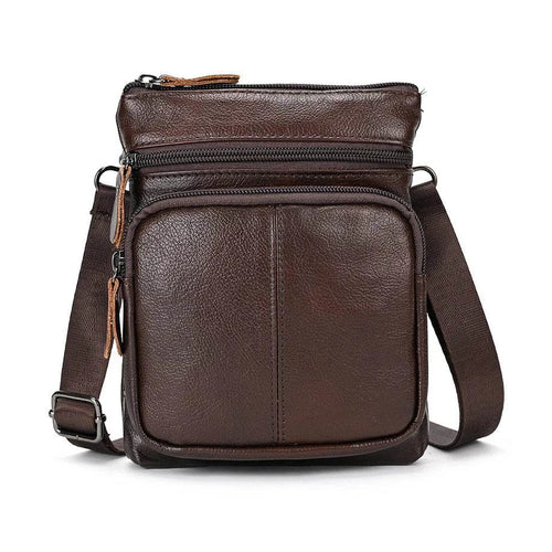 Luxury Leather Small Shoulder Bag Real Cowhide Crossbody - VacationGrabs