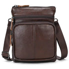 Casual Cowhide Men’s Crossbody Small Shoulder Bag for Phones - VacationGrabs