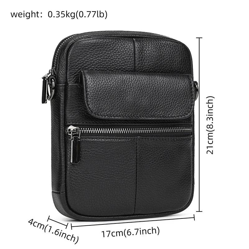 Genuine Leather Phone Crossbody Bag - VacationGrabs