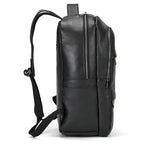 Sac à dos en cuir de luxe 15,6" pour homme, sac à dos de voyage pour ordinateur portable