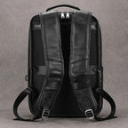 Genuine Leather School Bag Men 14" 15" Laptop Travel