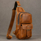 Genuine Leather Coin Pouch Short Cowhide Purse for Men - VacationGrabs