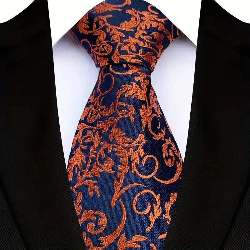 Luxury Floral Paisley Tie Set for Men - VacationGrabs
