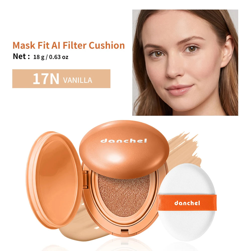 AI Filter Cushion Foundation Hyaluronic Sodium Inulin Glycerin Deep Hydration Smooth Skin Improve Roughness Mild Stable Formula