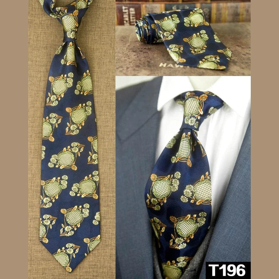 Classic Multicolor Silk Ties: Geometric & Floral Designs - VacationGrabs