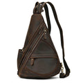 High Quality Leather Saddle Bag Genuine Leather Chest Crossbody - VacationGrabs