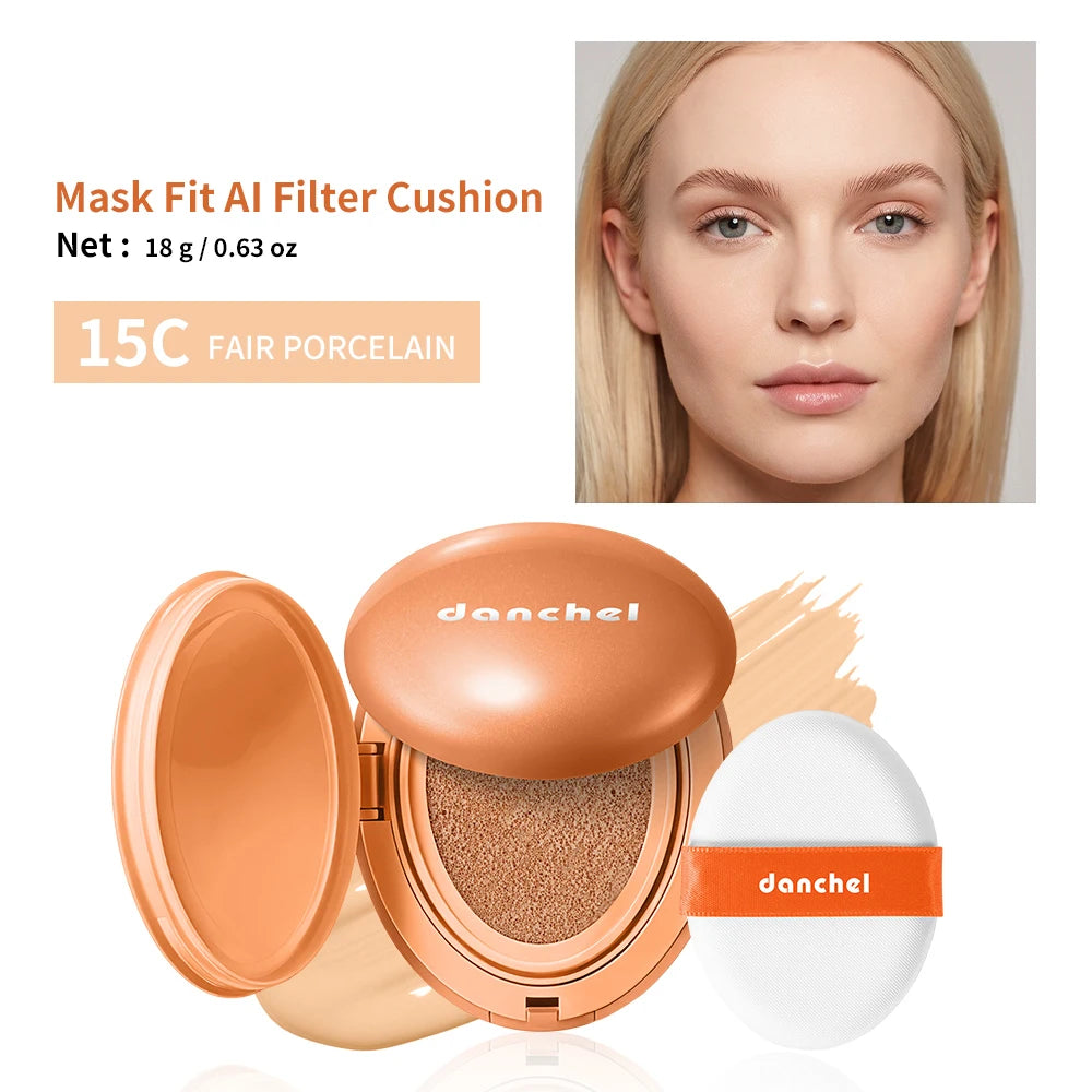 AI Filter Cushion Foundation Hyaluronic Sodium Inulin Glycerin Deep Hydration Smooth Skin Improve Roughness Mild Stable Formula