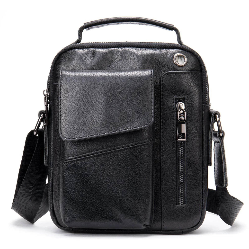 Genuine Leather Men's Shoulder Bag - VacationGrabs