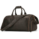 Crazy Horse Leather Travel Bag Suits and Shoes Folding Business Bag - VacationGrabs