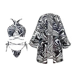 Retro One Piece Swimsuit Skirt Swimwear - VacationGrabs