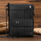 Real Cowhide Designer Wallet for Men Women Slim Business Purse - VacationGrabs