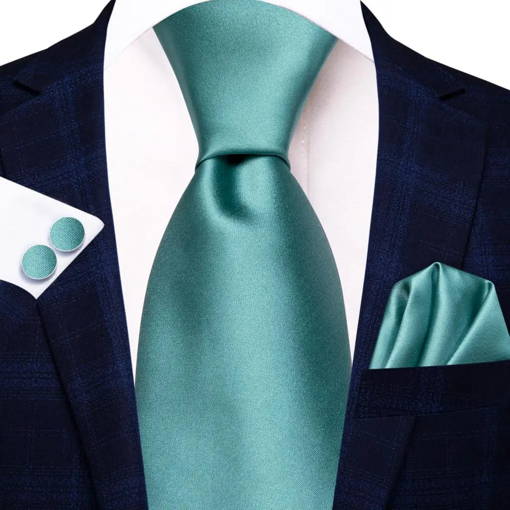 Men's Blue Cufflinks Cufflinks Set with Ties
