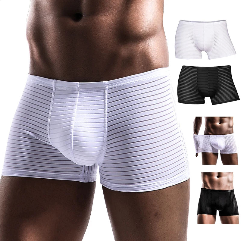 Men's Total Support Boxer Briefs - Mesh Cooling Underwear