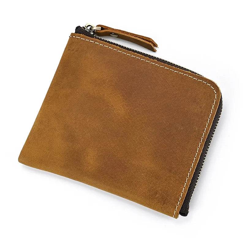 Genuine Leather Coin Purse for Men & Women Small Portable Wallet - VacationGrabs