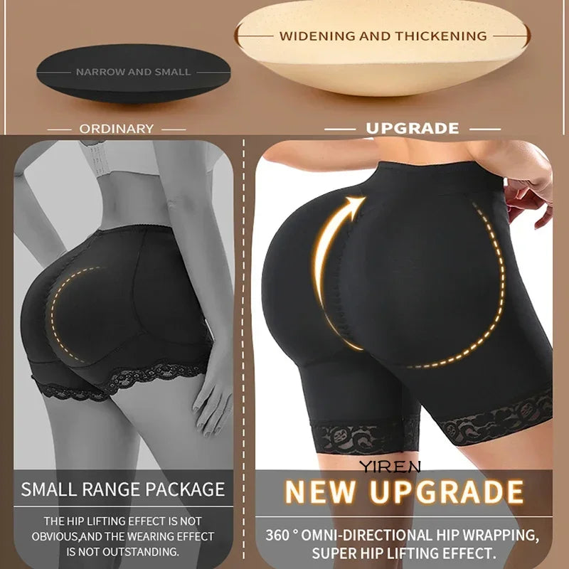 Seamless Padded Butt Lifter Shorts Women's Shaper Panties