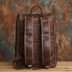 Genuine Leather Travel Backpack for Men - Laptop Bag