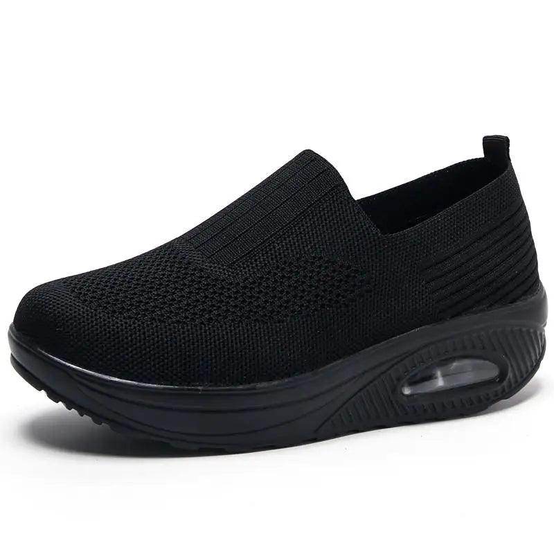 Women's Breathable Vulcanized Sneakers Platform Flat - VacationGrabs