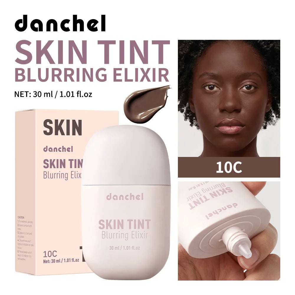 Skin Tint Blurring Elixir Foundation Lightweight & Breathable Blur Pores Fine Lines Hydrating Coverage Face Makeup for All Skin