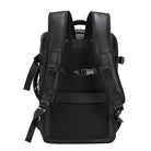 Double Layer Leather Backpack for Men Large Capacity USB Charging - VacationGrabs