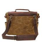 Large Men's Genuine Leather Briefcase 13" Laptop Bag
