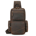 Genuine Leather Vintage Sling Bag for Men | Chest Pack