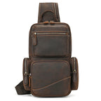 Genuine Leather Vintage Sling Bag for Men | Chest Pack
