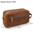 Designer Genuine Leather Travel Wash Bags & Makeup Clutches - VacationGrabs