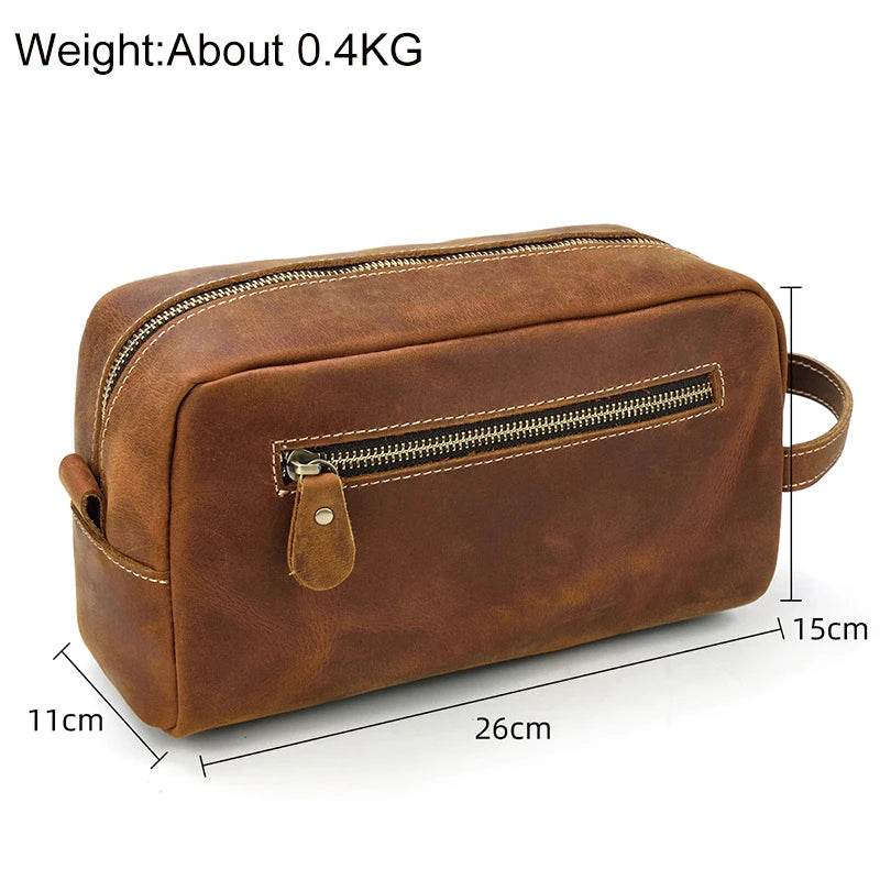 Designer Genuine Leather Travel Wash Bags & Makeup Clutches - VacationGrabs