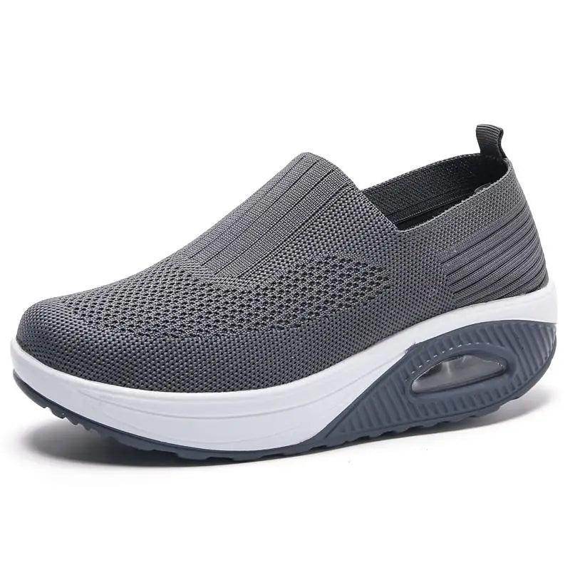 Women's Breathable Vulcanized Sneakers Platform Flat - VacationGrabs