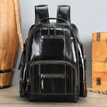 Men's Genuine Cowhide Leather Travel Backpack, 20-35L