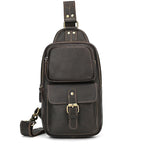 Men's Vintage Genuine Leather Sling Bag | Luxury Chest Pack