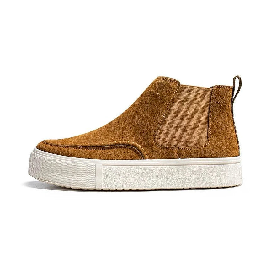 Men's Chelsea Boots Comfortable Round Toe Boots - VacationGrabs