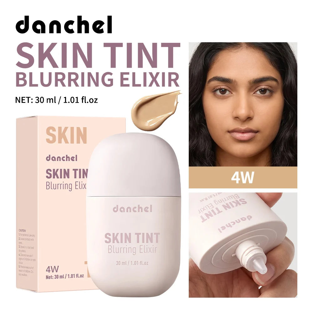 Skin Tint Blurring Elixir Foundation Lightweight & Breathable Blur Pores Fine Lines Hydrating Coverage Face Makeup for All Skin