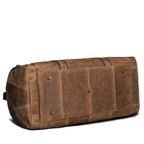 Vintage Genuine Leather Travel Bag Crazy Horse Weekend Luggage - VacationGrabs