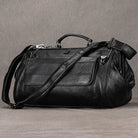 Luxury Leather Carry On Luggage Bag Real Cowskin Travel Duffle - VacationGrabs