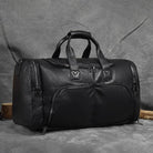 Large Genuine Leather Travel Bag – Soft Cowhide Weekender - VacationGrabs
