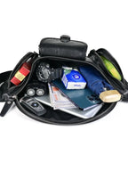 Genuine Leather Chest Sling Bag for Men – Vintage Style