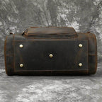 Big Capacity Leather Baggage Bag for Men Travel Weekender - VacationGrabs
