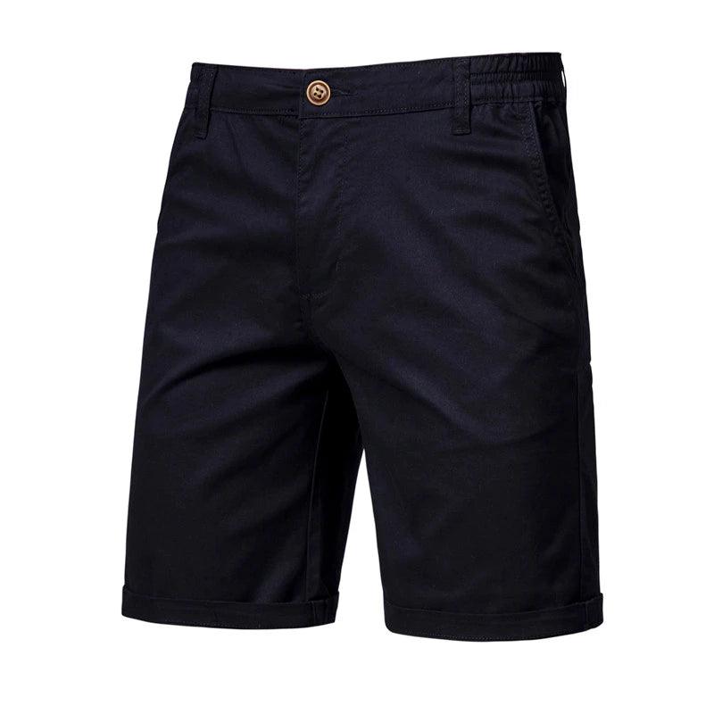 Men's Shorts Men's Cotton Solid Shorts Casual Elastic Waist 10 Colors Vacation Shorts